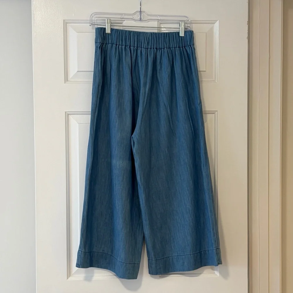 Madewell Pull-On, Wide Leg Crop Pants, Size S - Picture 3 of 5